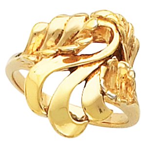 14kt White Gold Metal Fashion Ring