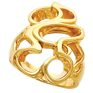 14kt Yellow Gold Metal Fashion Ring