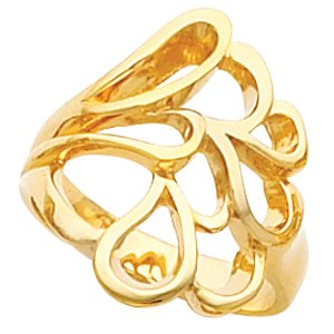 14kt Yellow Gold Metal Fashion Ring