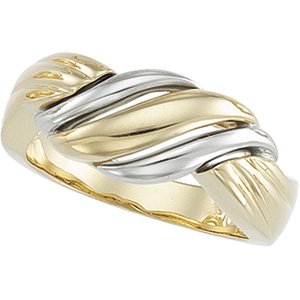 14kt White & Yellow Gold Metal Fashion Ring