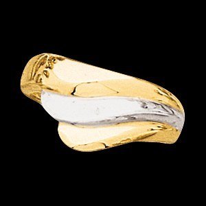 14kt Two Tone Gold Metal Fashion Ring