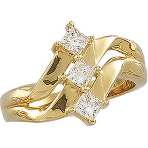 3 Princess cut .63 ctw Diamond Ring