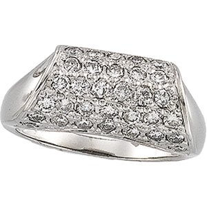 14kt White Gold 1 ctw Diamond Ring