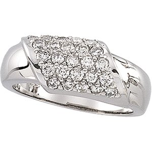 14kt White Gold Diamond Ring