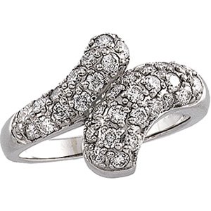 14kt White Gold 1 ctw Diamond Ring