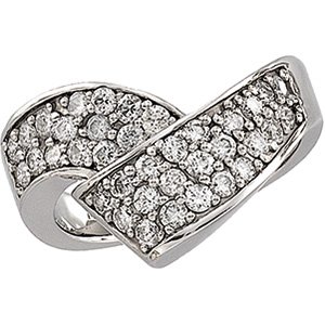 14kt White Gold 1 ctw Diamond Ring