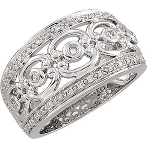 14kt White Gold .33 ctw Diamond Ring