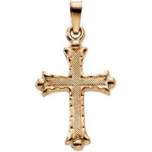14kt Yellow Gold Cross Pendant