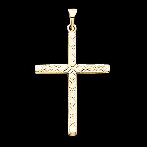 14kt White Gold Cross Pendant