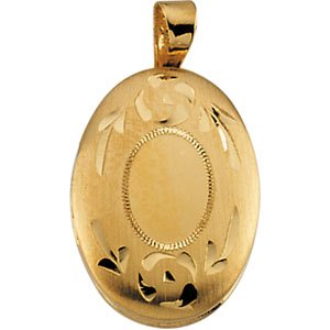 14kt Yellow Gold Children's Oval Locket