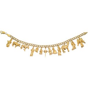 14kt Yellow Gold Nativity Bracelet