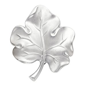 14kt White Gold Leaf Brooch