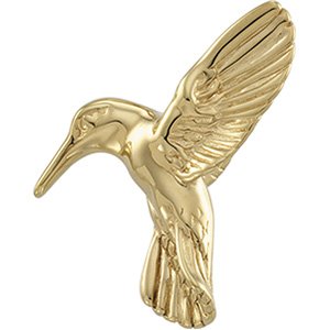 14kt Yellow Gold Hummingbird Brooch
