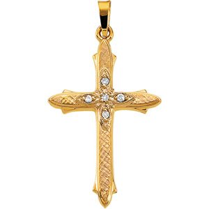 14kt Yellow Gold .30 ctw Diamond pendant