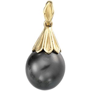 14kt Yellow Gold Tahitian Pearl Pendant