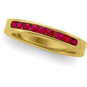 14kt Yellow Gold Ruby Anniversary Band