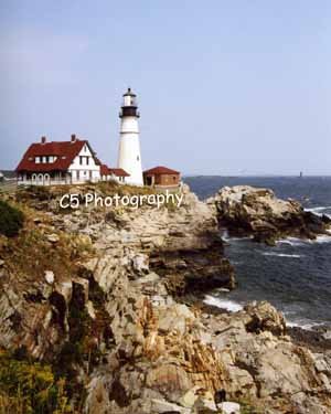 Portland Head Lighthouse (Portland 001) - 8 x 10 Matted Photograph