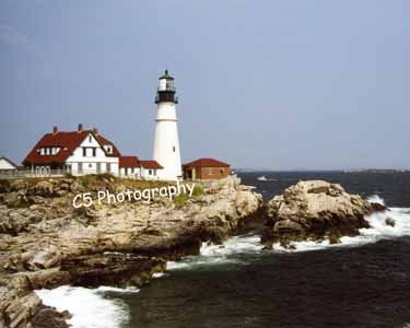 Portland Head Lighthouse (Portland 002) - 8 x 10 Matted Photograph