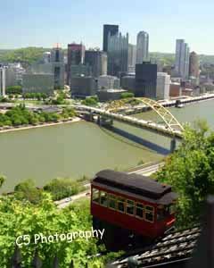 Duquesne Incline Pittsburgh (Pitt 016) - 8 x 10 Matted Photograph