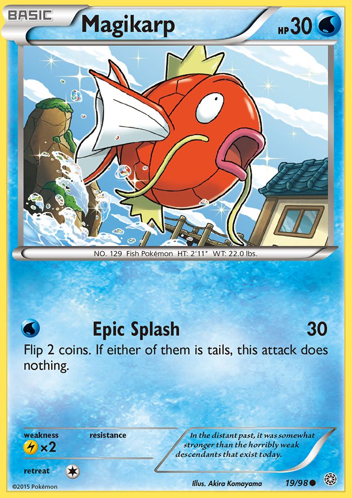 Pokemon XY Ancient Origins Single Card Common Magikarp 19/98