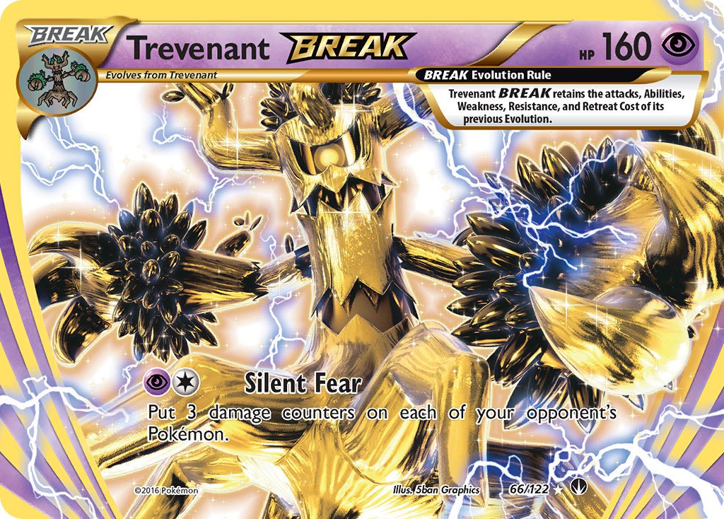 Pokemon Xy Breakpoint Single Card Rare Holo Break Trevenant Break