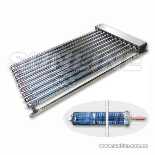 Metal-glass Evacuated Tubular Solar Collector with Heat Pipe