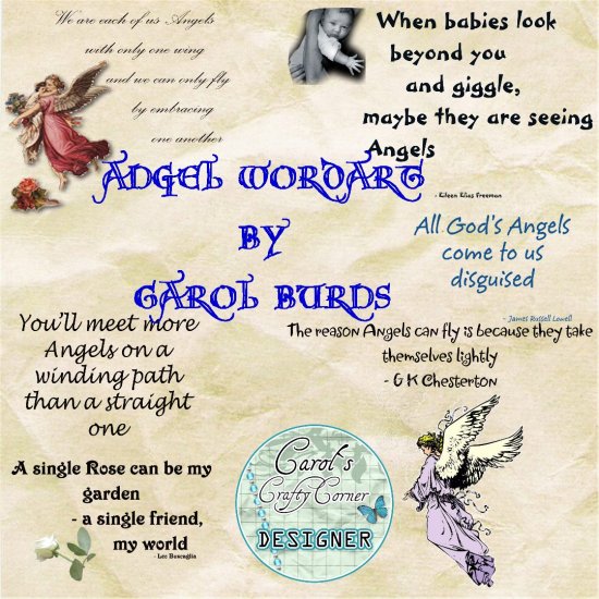 ANGEL WORD ART