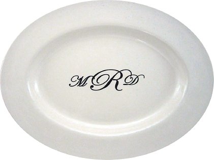 Monogram Signature Guestbook Platter