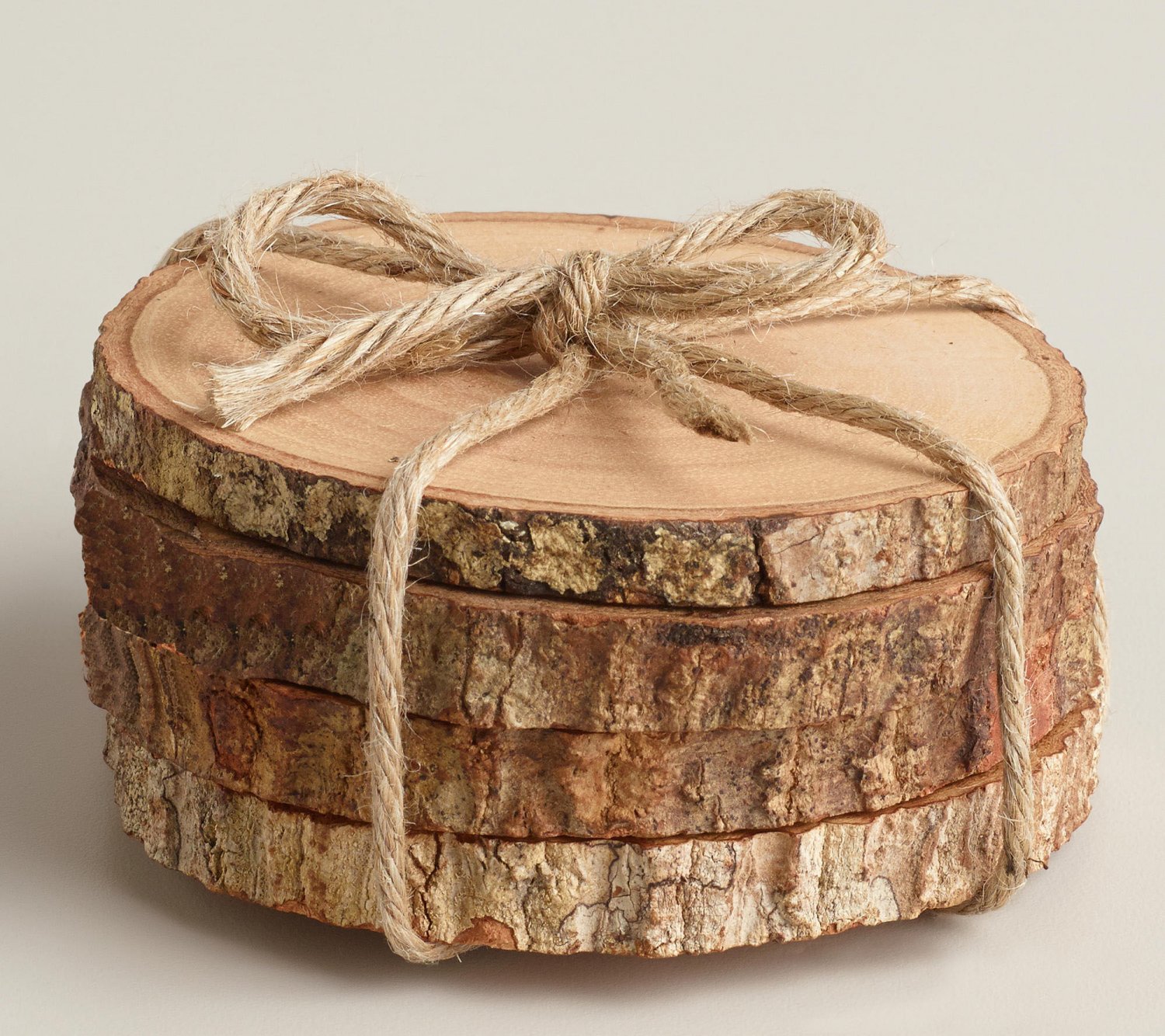 Wood Coasters Rustic Wood Coasters Tree Bark Slice Wood Slice Coasters Wooden Coasters Coaster Set