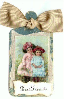 Best Friends Handmade Scrapbook Tag