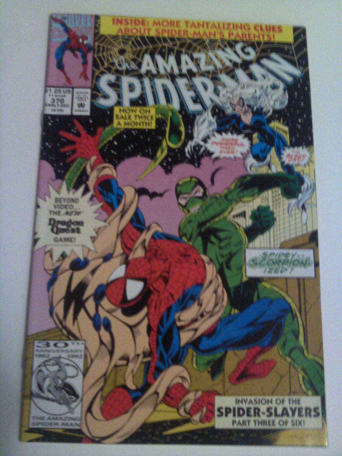 Amazing Spiderman #370 more clues to spidey's parents storyline
