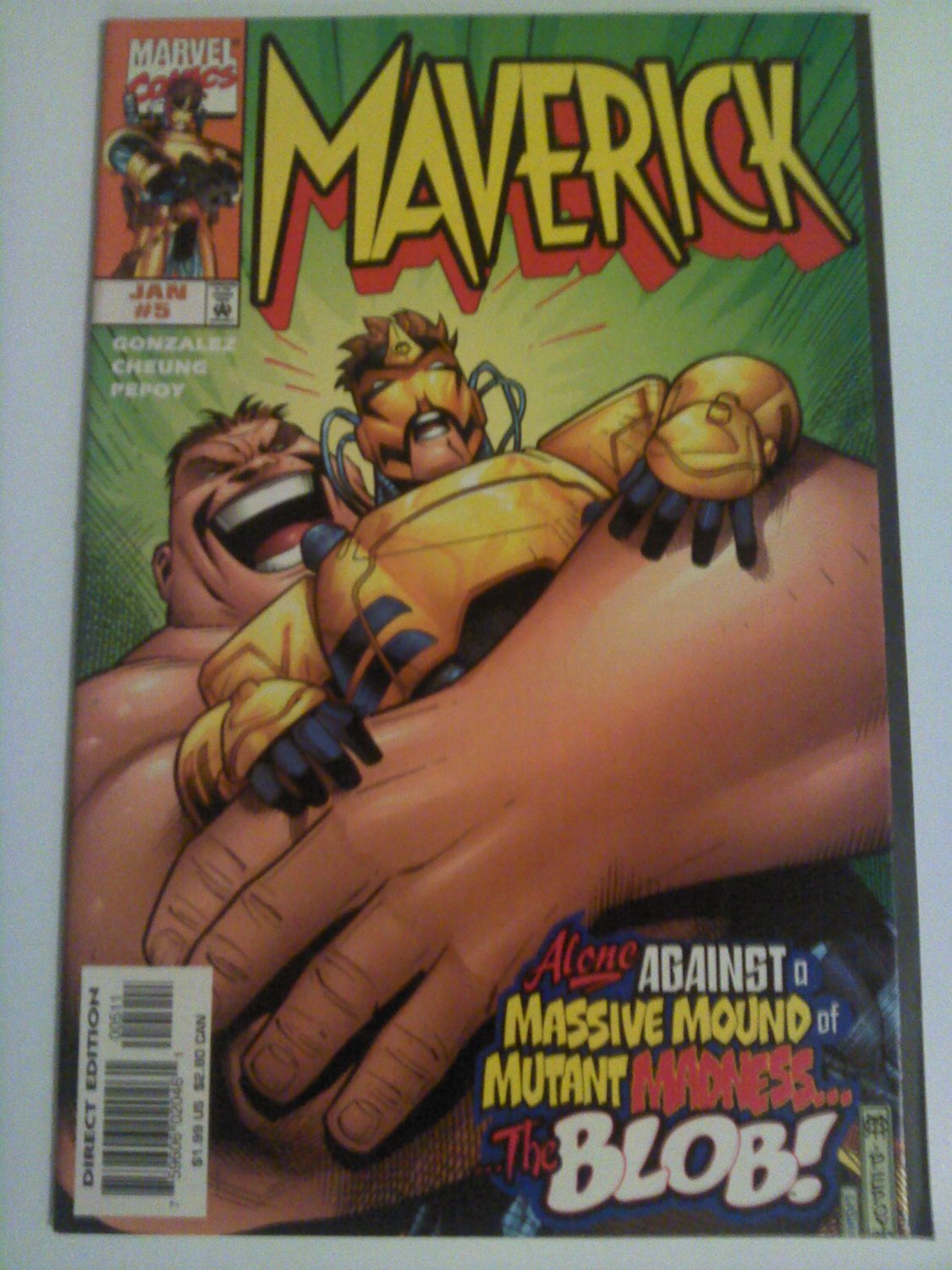 Maverick #5 Alone against a massive mount of mutant madness The Blob