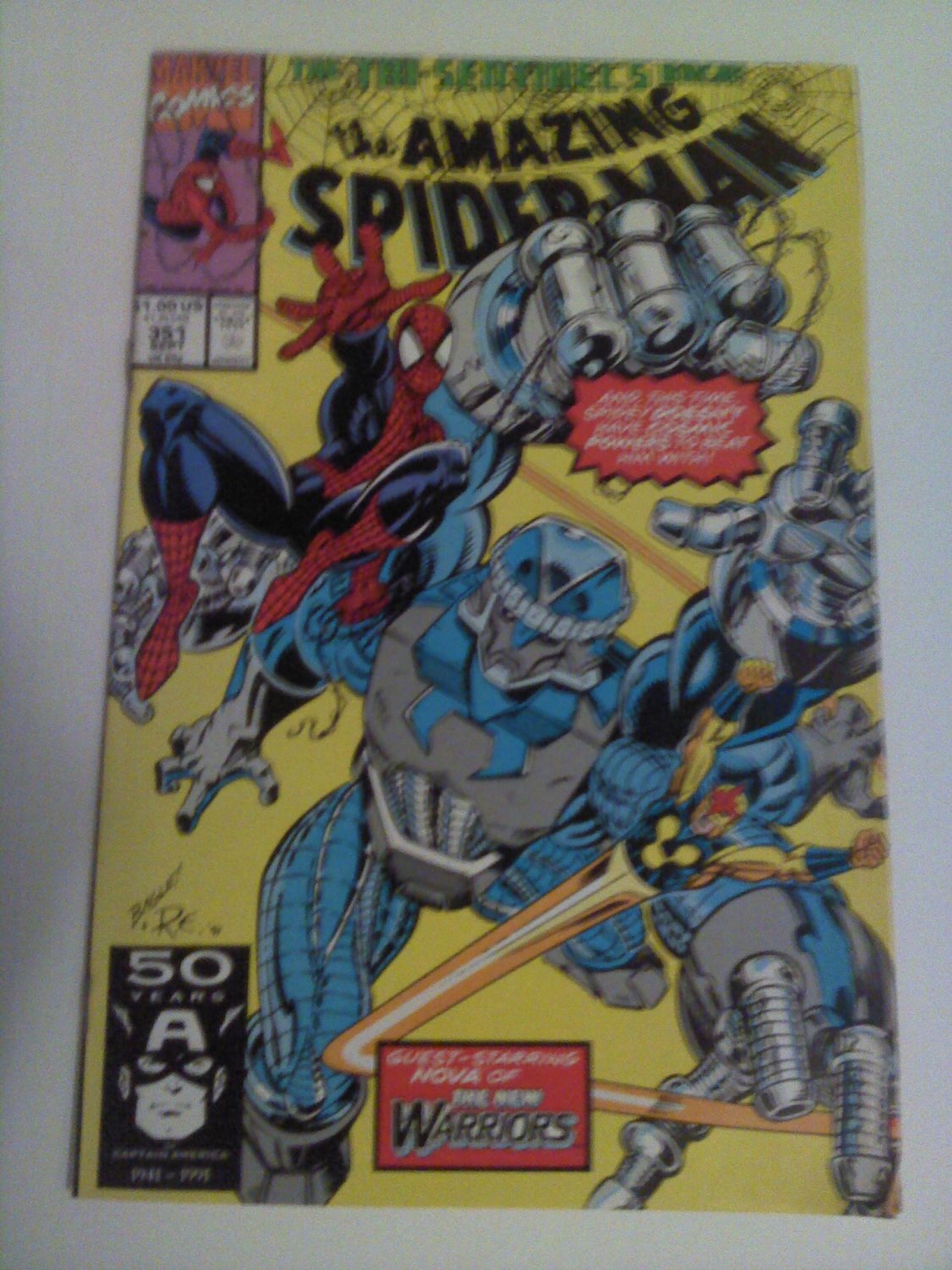 Amazing Spiderman #351 1st Bagley work on spiderman