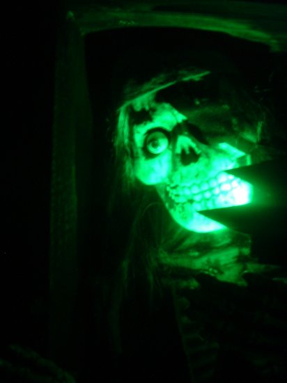 AC (Plugin) Powered GREEN LEDs spooky Halloween LED Eyes