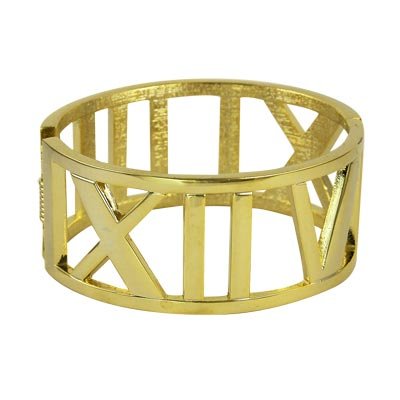 FAMOUS DESIGNER GOLD ATLAS STYLE BANGLE BRACELET