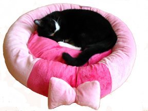Pink Bow Pooch Bed