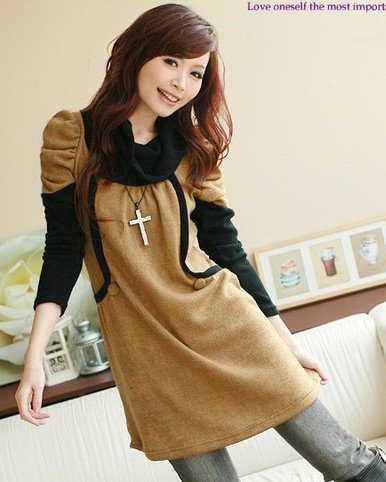 D0083 - Knitted Woolen Dress