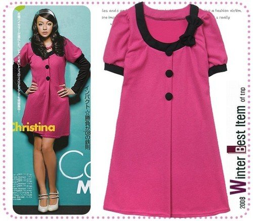 D0087 - Knitted Woolen Dress