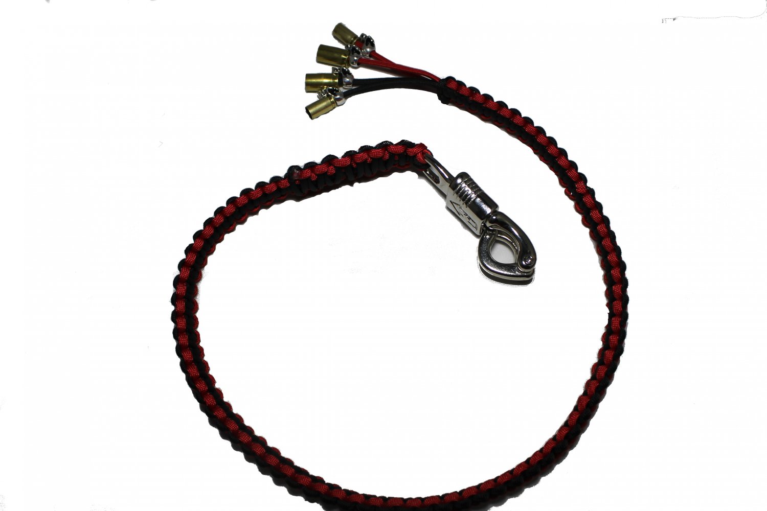 Biker whip black and red