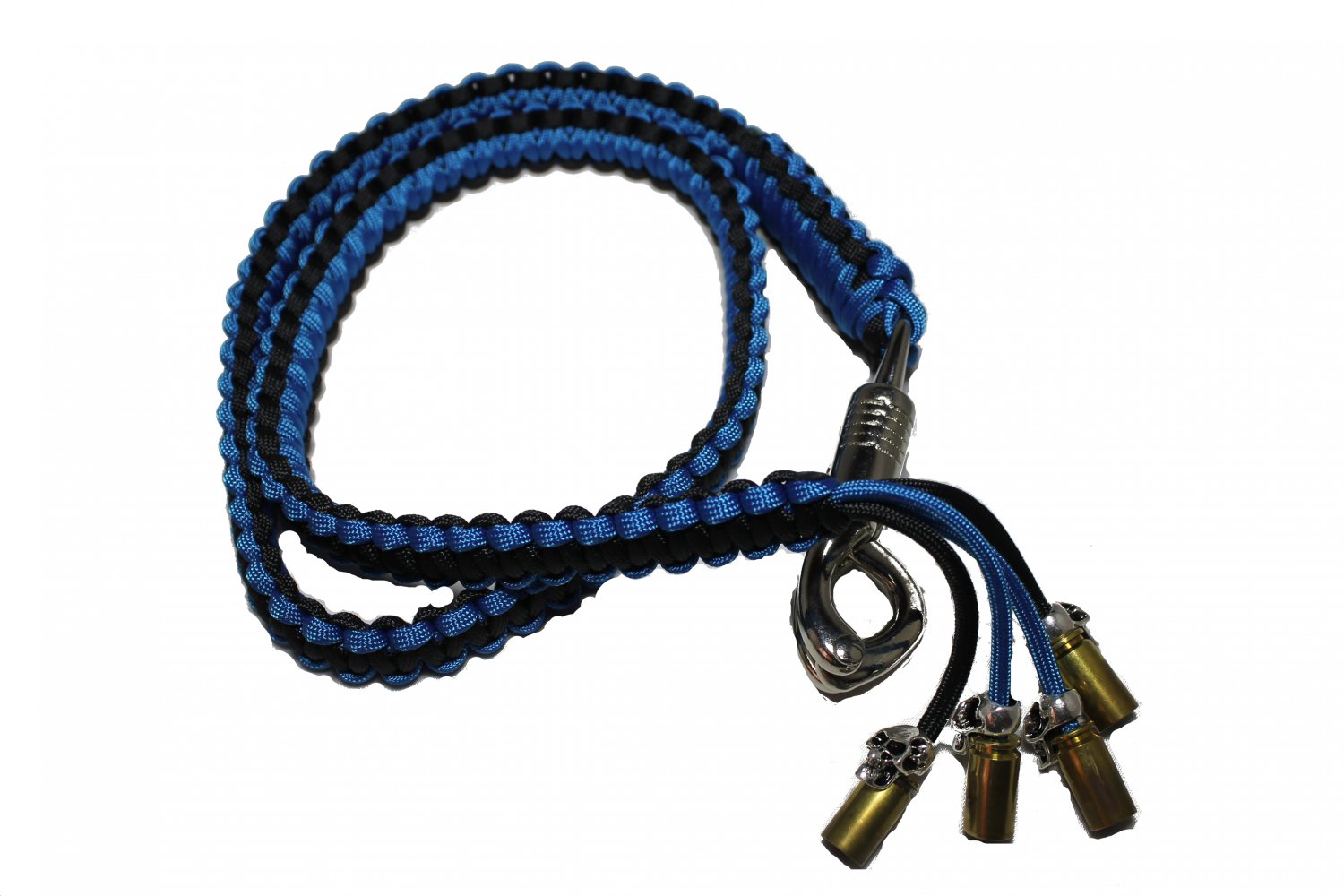 biker whip black and blue