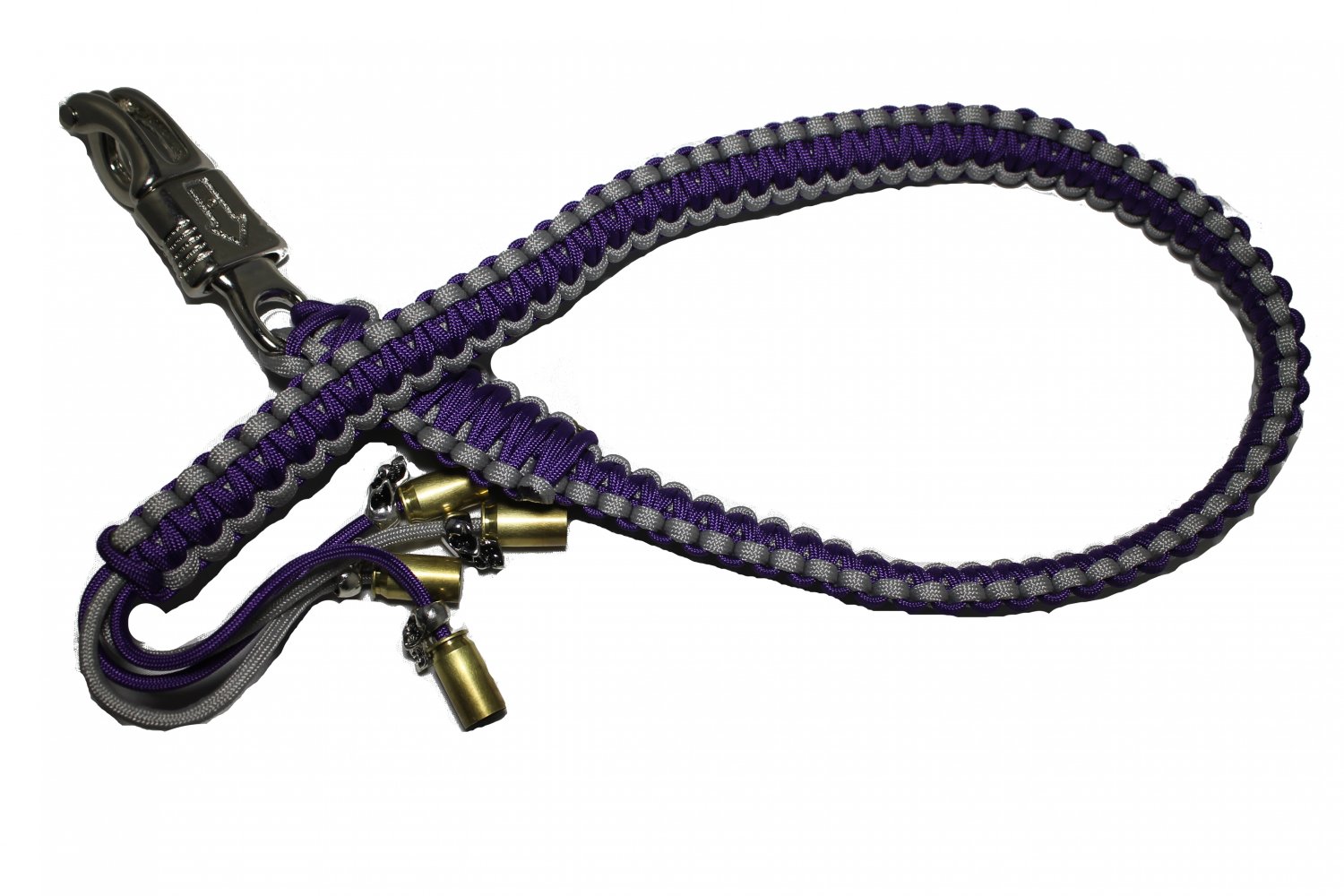 biker whip purple and silver