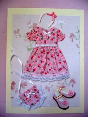 Pink Dress Note Card
