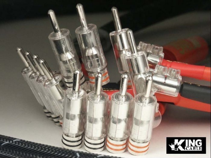 Bi-wire 6N OFC oxygen free copper speaker cable - 2 to 4.