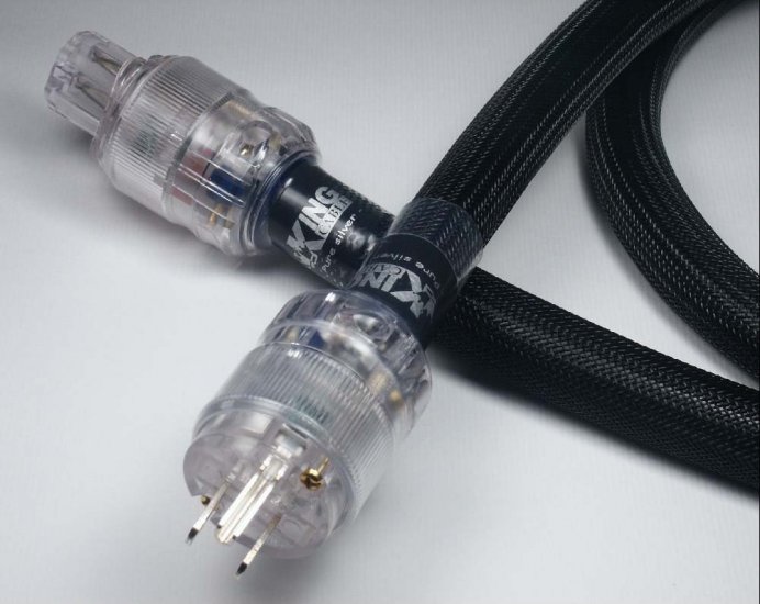 Pure silver powercord for ultra high current