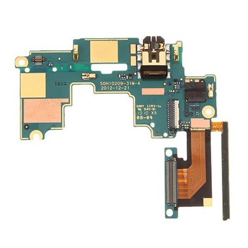 Mainboard & Volume Control Button / Earphone Jack Flex Cable for HTC One M7 / 801e / 801n