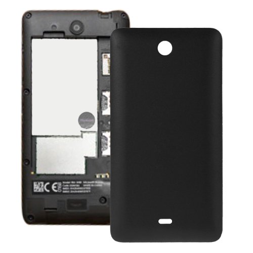 Frosted Surface Plastic Back Housing Cover Replacement for Microsoft Lumia 430(Black)