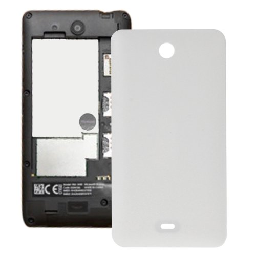 Frosted Surface Plastic Back Housing Cover Replacement for Microsoft Lumia 430(White)
