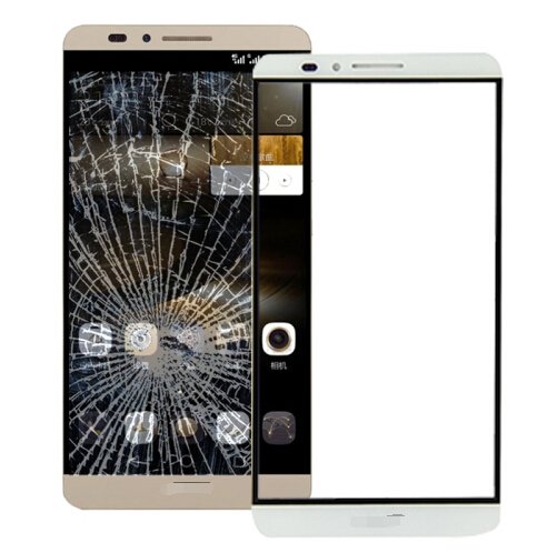 Front Screen Outer Glass Lens for Huawei Ascend Mate 7(White)