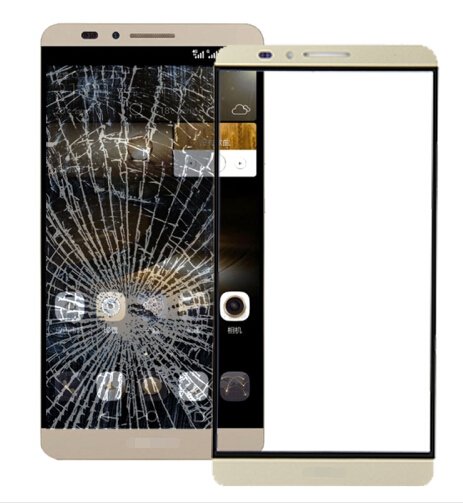 Front Screen Outer Glass Lens for Huawei Ascend Mate 7(Gold)