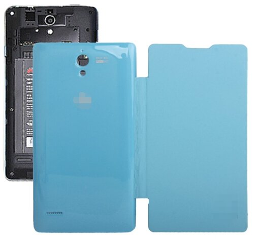 Horizontal Flip Back Cover / Replacement Leather Case for Huawei G700 (Blue)